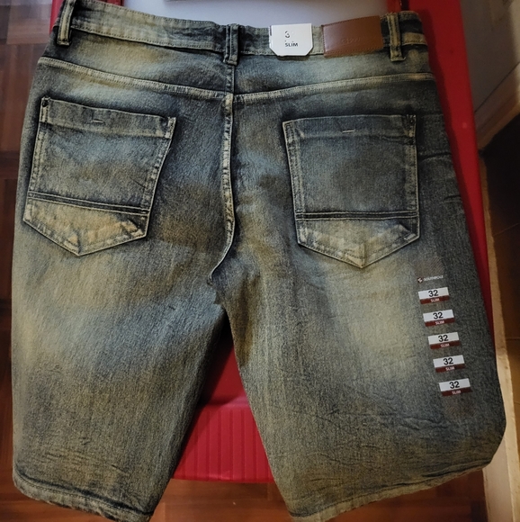 south pole Men's Denim Short - Ice Blue Tint - Picture 3 of 4
